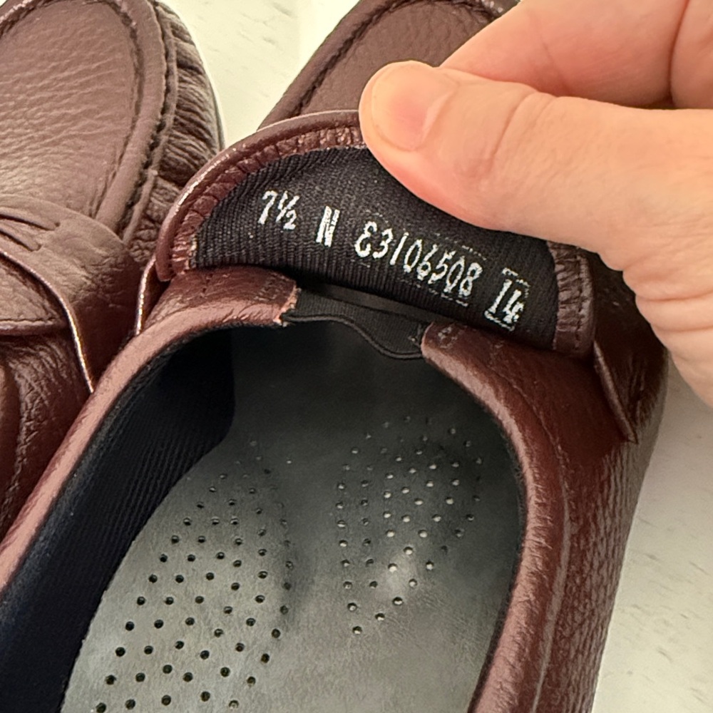 SAS Women’s Burgundy (Antique Wine) Leather Loafers / Size 7.5N / Brand NWOT - Picture 7 of 8